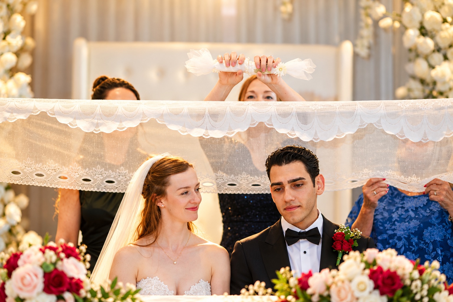 Jenna et Pouya sous la dentelle du Sofreh Aghd