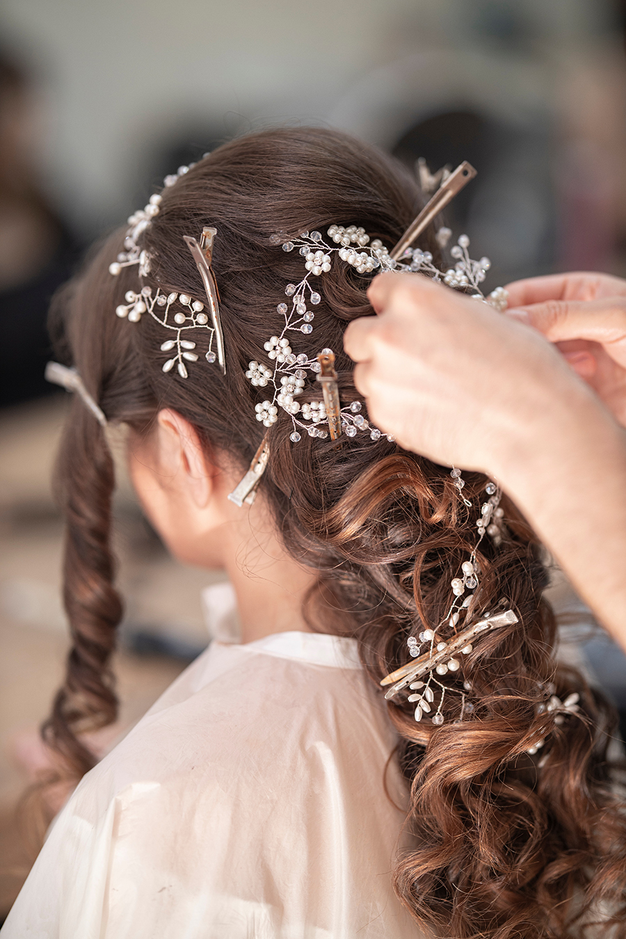 Wedding hair stylist