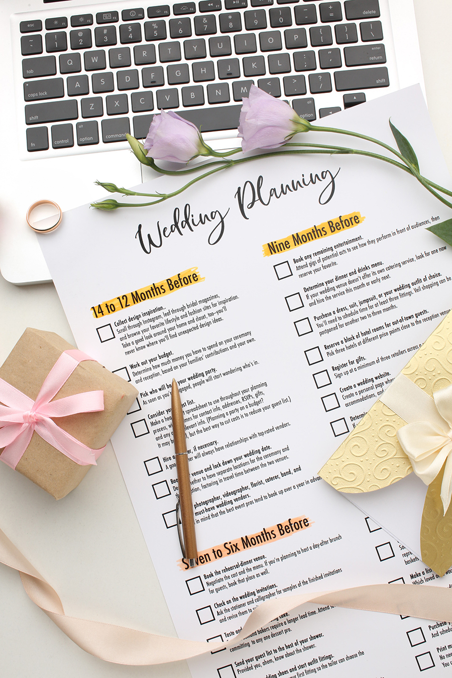 Wedding planning checklist